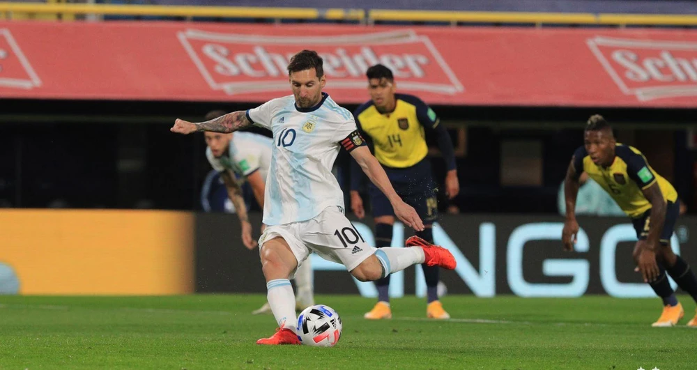 Messi ghi bàn duy nhất giúp Argentina chiến thắng. (Nguồn: Getty Images)