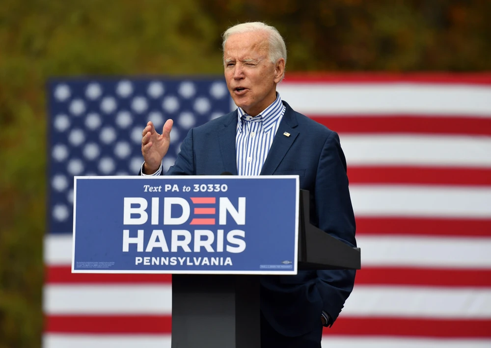 Ứng cử viên Tổng thống đảng Dân chủ Mỹ Joe Biden. (Ảnh: AFP/TTXVN)