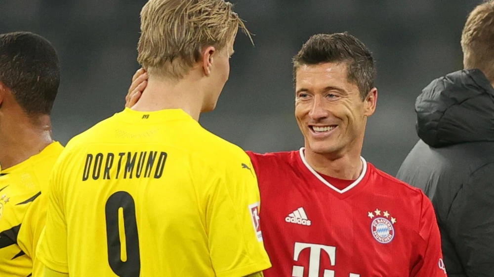 Lewandowski và Bayern lại chiến thắng trước Dortmund. (Nguồn: Getty Images)