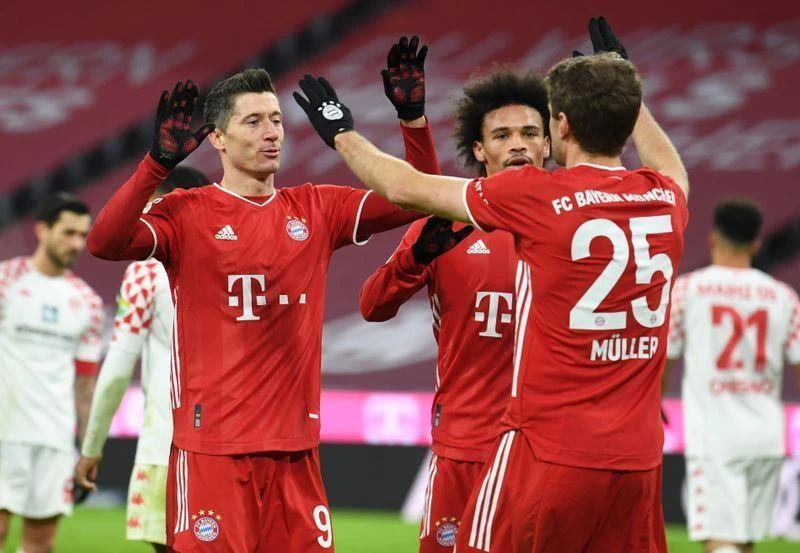 Bayern có chiến thắng hủy diệt ngay trận đầu tiên của năm 2021. (Nguồn: AFP)