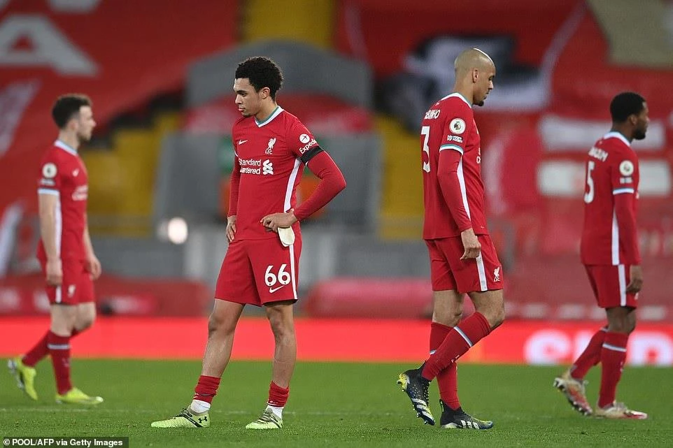 Liverpool lần đầu để thua 5 trận liên tiếp trên sân nhà trong lịch sử 129 năm thành lập. (Nguồn: Getty Images)