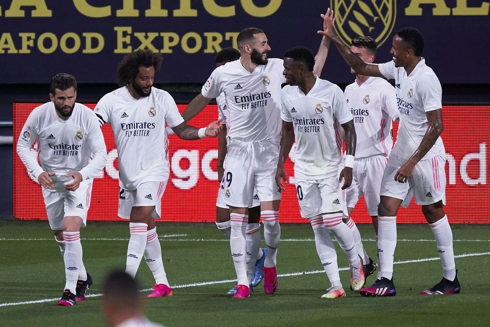 Real Madrid tạm trở lại ngôi đầu La Liga. (Nguồn: Getty Images)