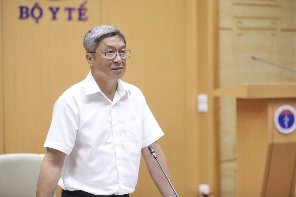 Thứ trưởng Bộ Y tế Nguyễn Trường Sơn. (Ảnh: Minh Quyết/TTXVN)