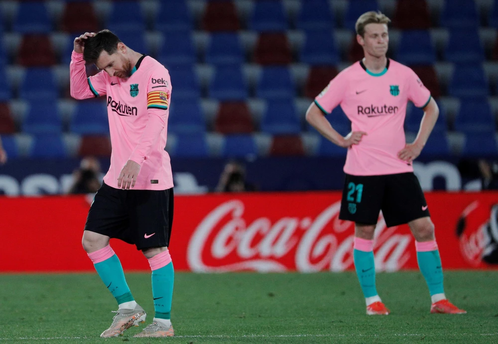 Barcelona hụt hơi trong cuộc đua đến ngôi vương. (Nguồn: Getty Images)