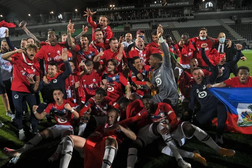 Lille vô địch Ligue 1 sau 10 năm chờ đợi. (Nguồn: Getty Images)