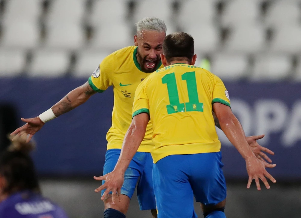 Neymar góp công trong chiến thắng hủy diệt của Brazil. (Nguồn: Reuters)