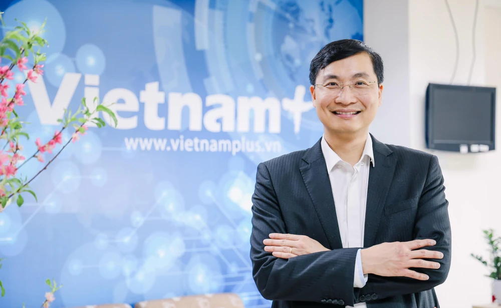 Nhà báo Trần Tiến Duẩn, Tổng biên tập Báo điện tử VietnamPlus. (Ảnh: Vietnam+)