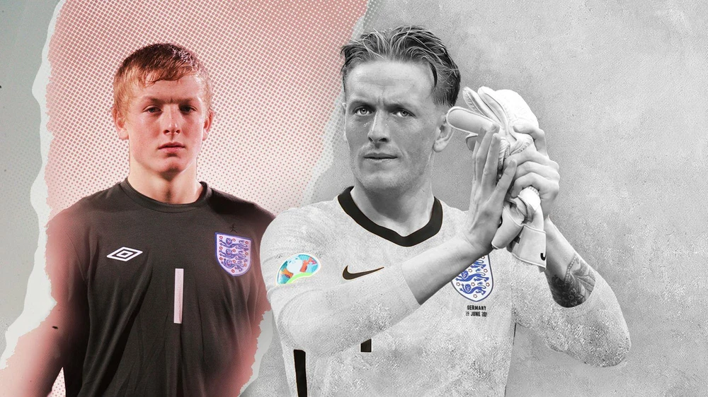 Jordan Pickford đang góp công lớn giúp tuyển Anh vào đến chung kết EURO 2020. (Nguồn: sky)