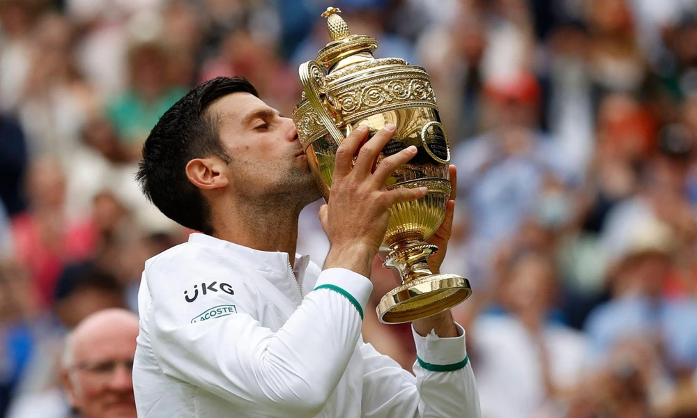 Djokovic lần thứ 6 vô địch Wimbledon. (Nguồn: AFP/Getty Images)