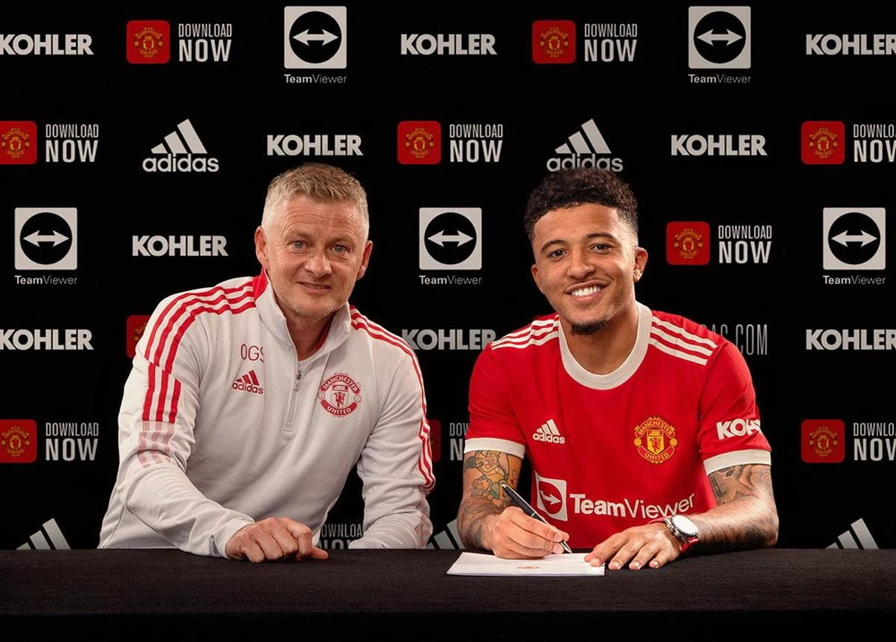 Sancho chính thức gia nhập Manchester United. (Nguồn: Getty Images)