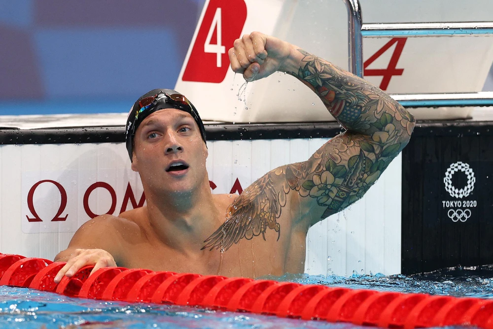 Caeleb Dressel đã giành được 5 HCV tại Olympic Tokyo 2020. (Nguồn: Getty Images)