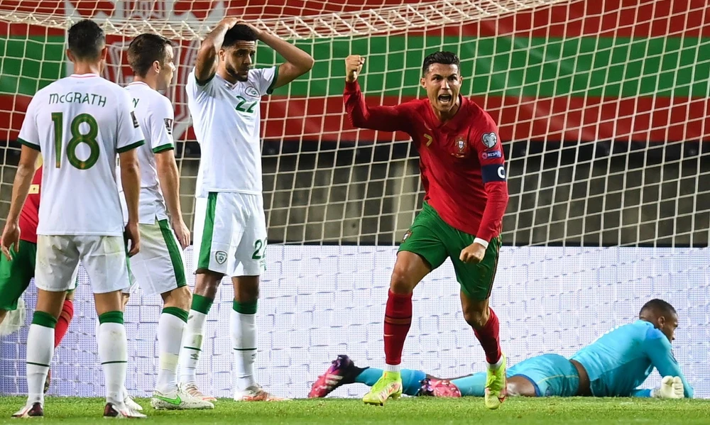 Ronaldo mang chiến thắng về cho Bồ Đào Nha. (Nguồn: Getty Images)