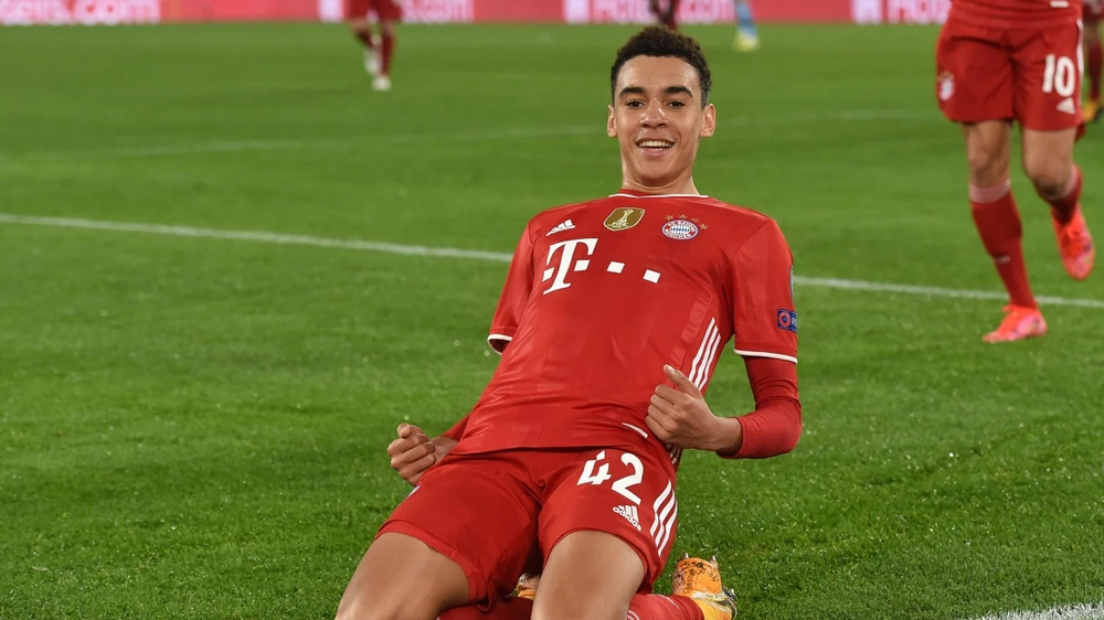 Jamal Musiala trong màu áo Bayern. (Nguồn: Getty Images)