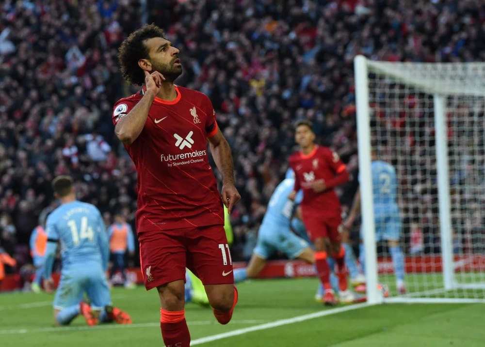 Salah tỏa sáng nhưng Liverpool vẫn phải chia điểm. (Nguồn: Getty Images)