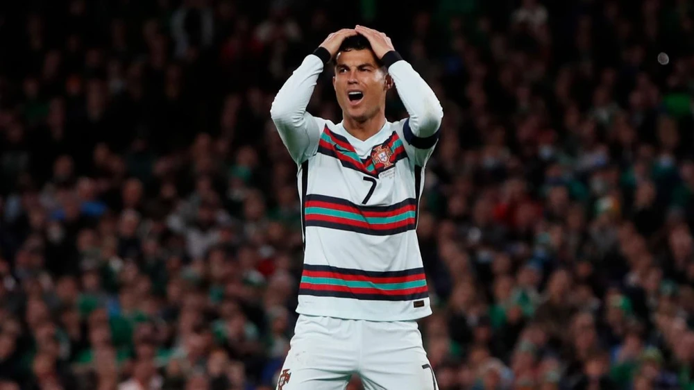 Ronaldo và đồng đội không thể đánh bại Ireland. (Nguồn: AP)