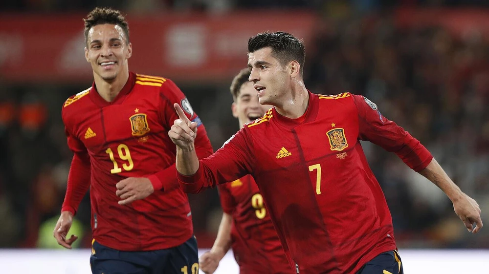 Tây Ban Nha giành vé dự World Cup 2022. (Nguồn: Marca)