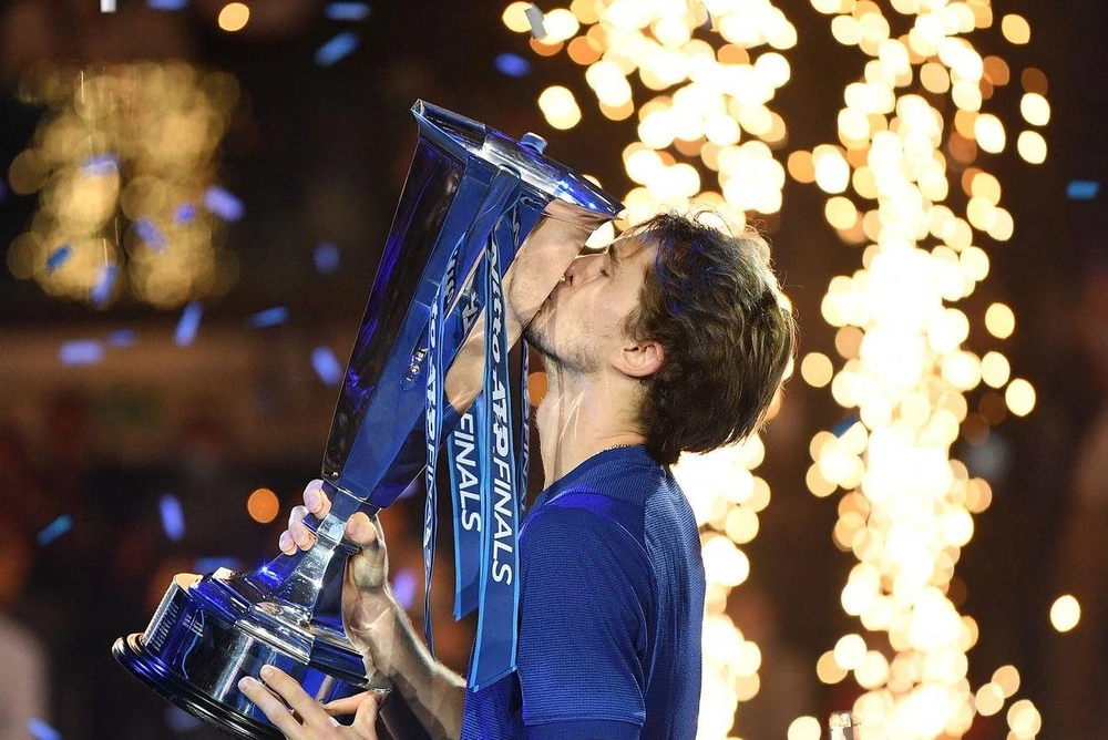 Alexander Zverev vô địch ATP Finals 2021. (Nguồn: AP)