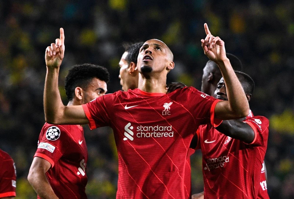 Fabinho giúp Liverpool ngược dòng thành công ở trận lượt về. (Nguồn: Getty Images)