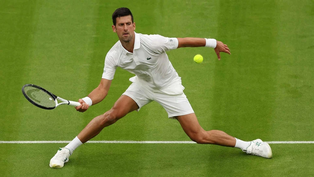 Djokovic giành trận thắng thứ 80 tại Wimbledon. (Nguồn: Getty Images)