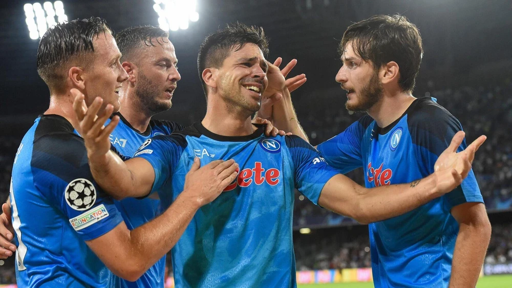 Napoli vào vòng 1/8 Champions League. (Nguồn: Getty Images)