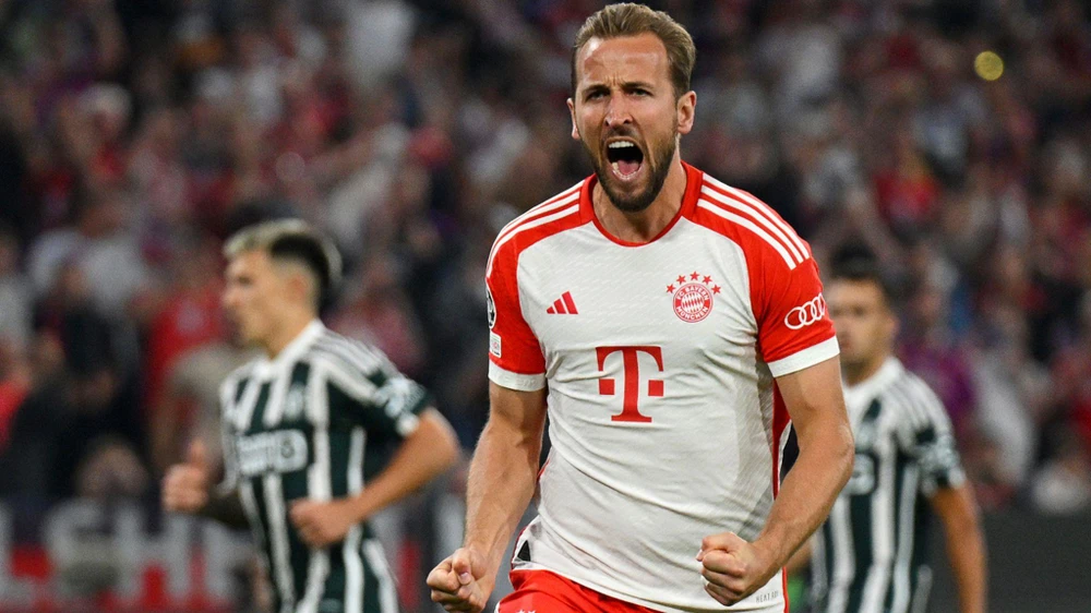 Kane cùng đồng đội giúp Bayern đánh bại M.U. (Nguồn: Getty Images)