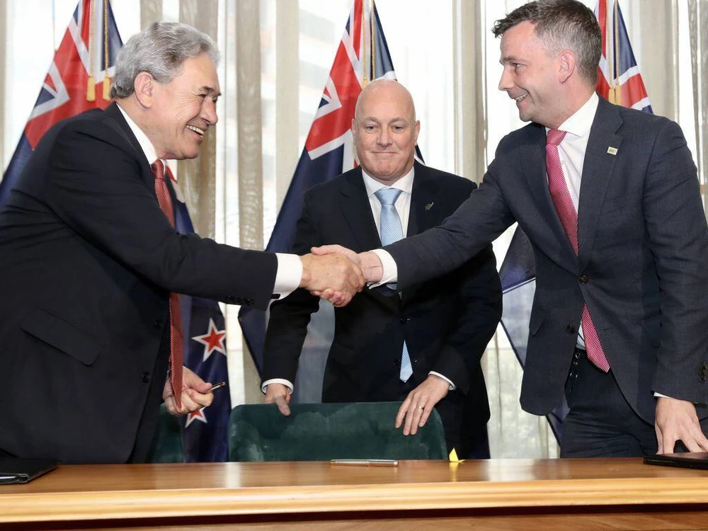 Ba đảng Quốc gia đã cùng với đảng ACT cánh hữu và đảng New Zealand First lập chính phủ liên minh. (Nguồn: MSN)
