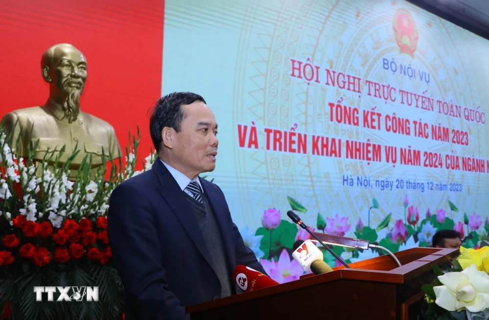 Phó Thủ tướng Trần Lưu Quang phát biểu chỉ đạo. (Ảnh: Văn Điệp/TTXVN)