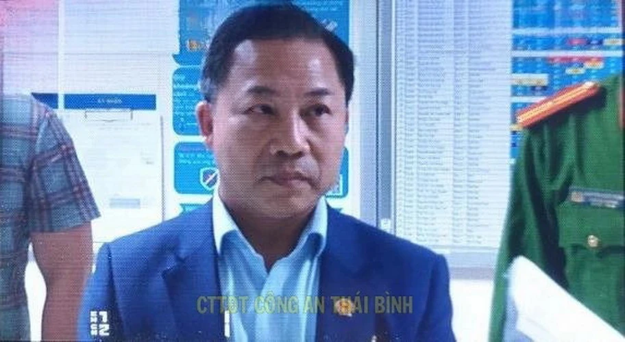 Cơ quan Cảnh sát điều tra Công an tỉnh công bố các Quyết định và Lệnh đối với Lưu Bình Nhưỡng. (Nguồn: Công an Thái Bình)