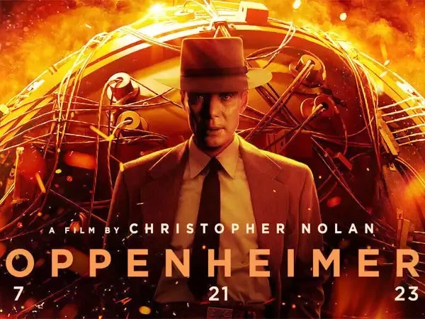 Poster của bộ phim Oppenheimer.