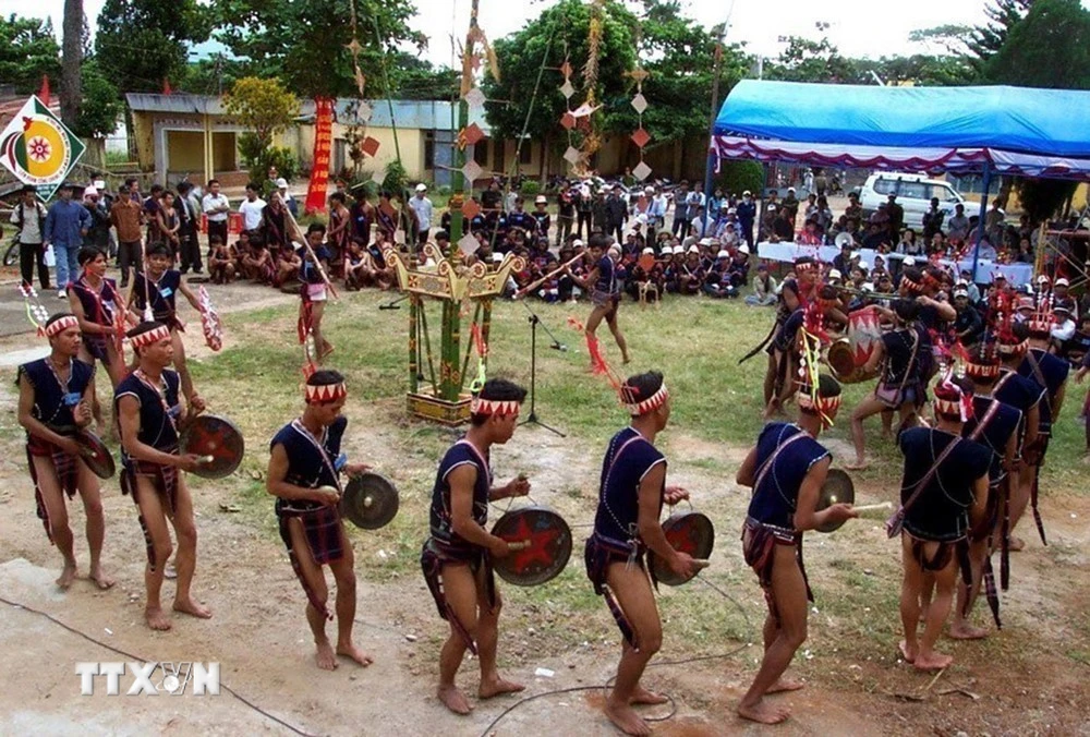 Cồng chiêng Tây Nguyên. (Ảnh: Sỹ Huynh/TTXVN)