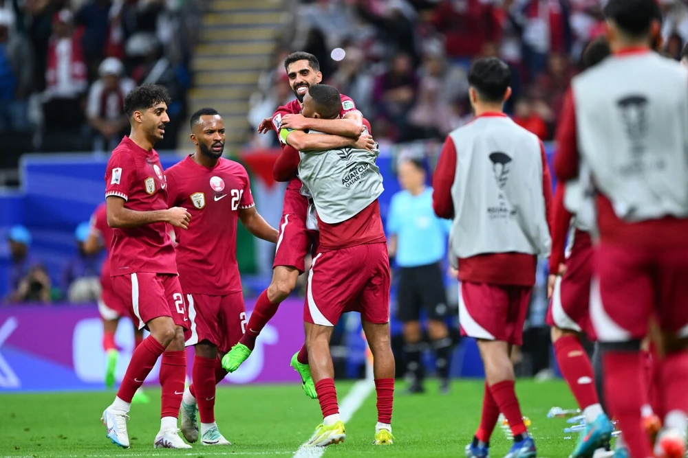 Chủ nhà Qatar giành vé vào tứ kết Asian Cup 2023. (Nguồn: AFC)