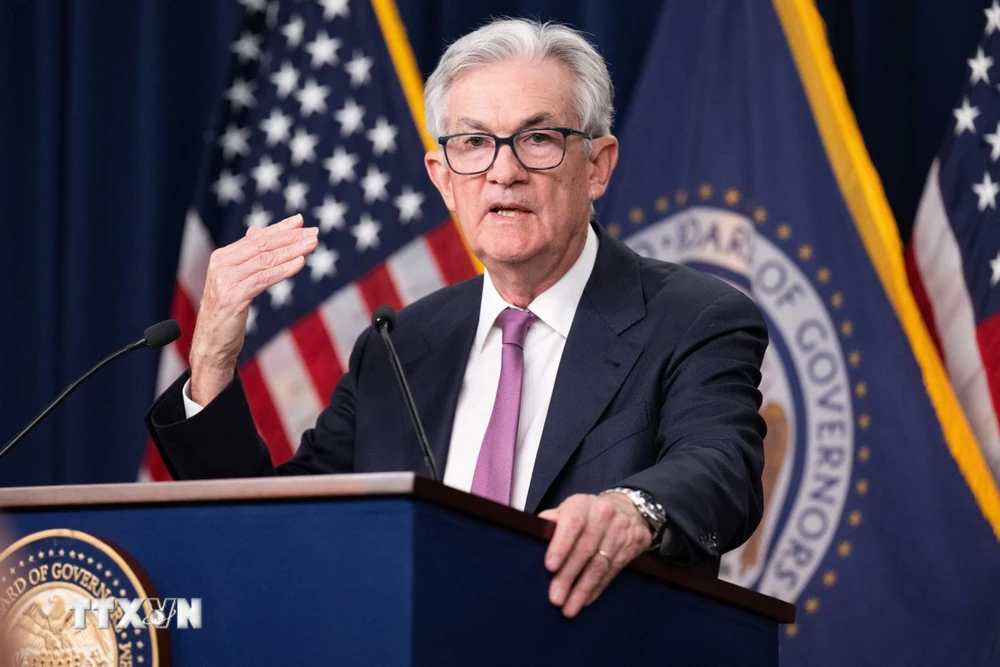 Chủ tịch Ngân hàng Dự trữ Liên bang Mỹ (Fed) Jerome Powell. (Ảnh: AFP/TTXVN)