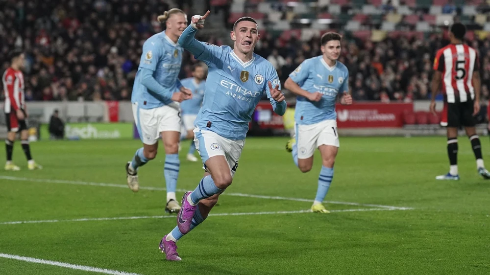 Phil Foden lập hat-trick giúp Manchester City chiến thắng. (Nguồn: Getty Images)