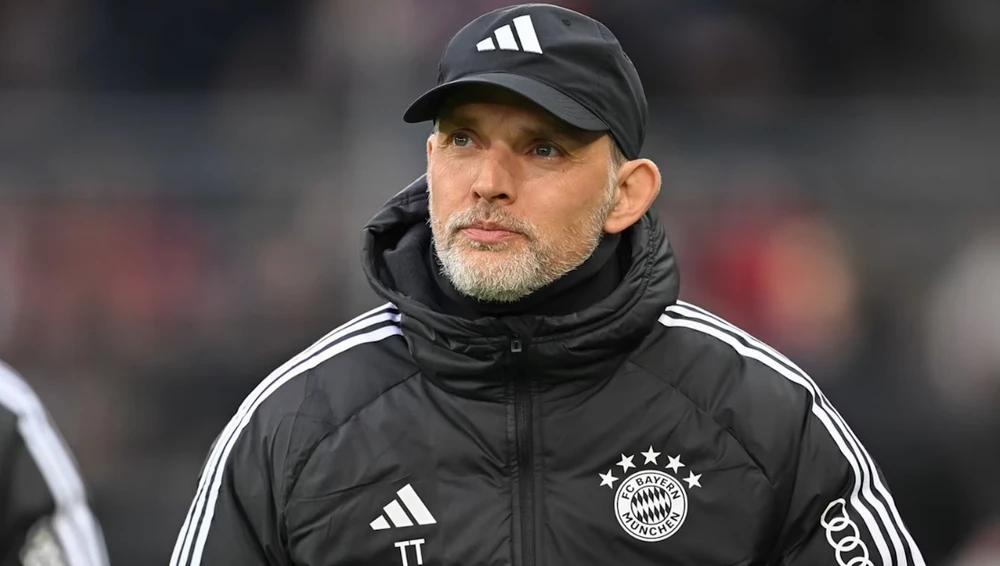 HLV Thomas Tuchel sẽ phải rời Bayern khi mùa giải 2023-24 khép lại. (Nguồn: FC Bayern)