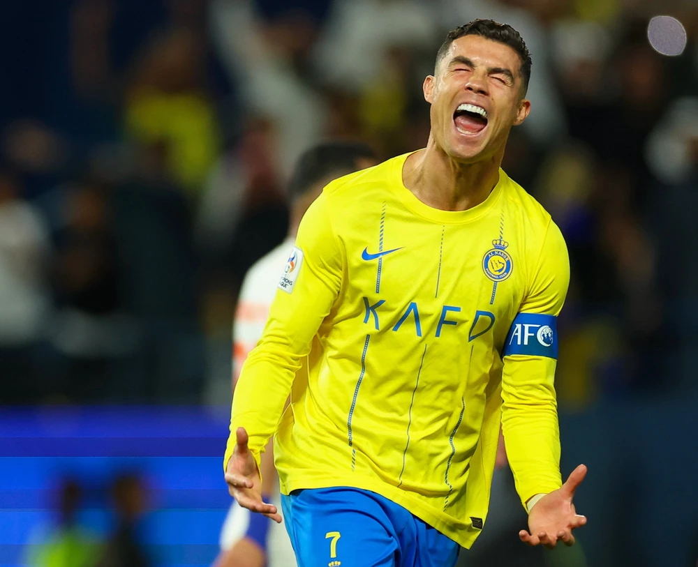 Ronaldo tiếp tục ghi bàn để giúp Al Nassr chiến thắng. (Nguồn: X)
