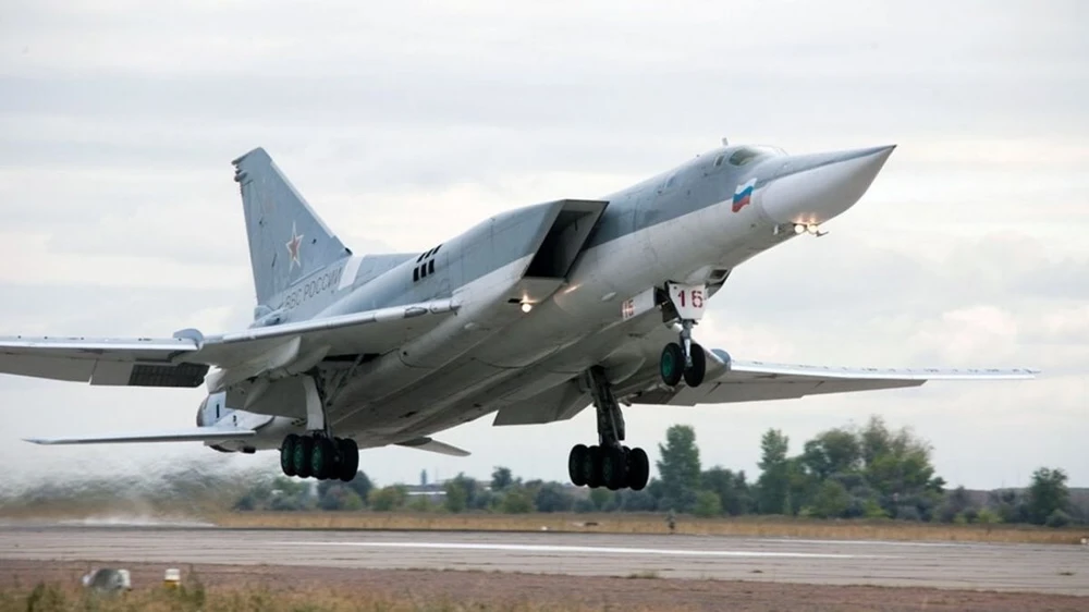 Một máy bay ném bom chiến lược Tu-22M3. (Nguồn: Russian media)