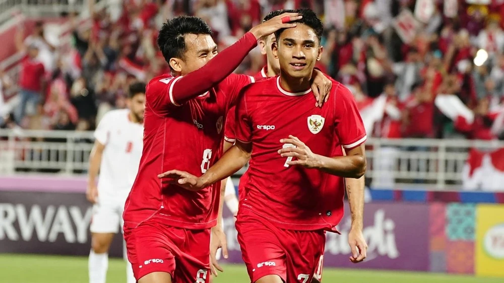 U23 Indonesia thẳng tiến vào tứ kết U23 châu Á 2024 với hai chiến thắng. (Nguồn: AFC)