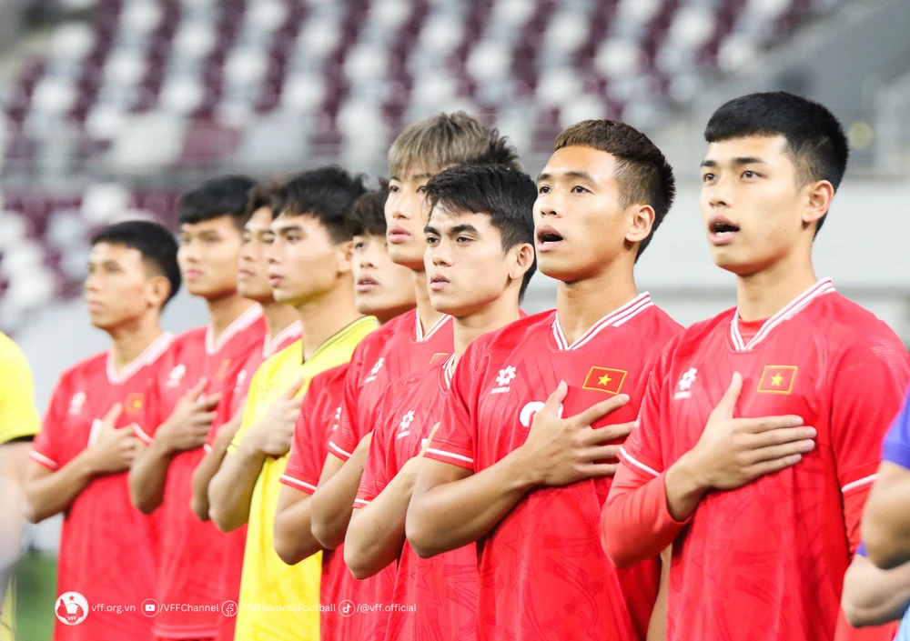Đội tuyển U23 Việt Nam liệu có thể gây bất ngờ trước U23 Iraq để giành quyền vào bán kết U23 châu Á 2024. (Nguồn: VFF)