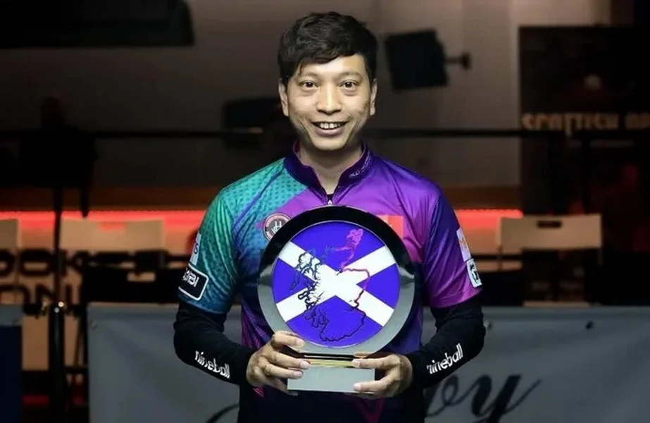 Dương Quốc Hoàng vô địch pool 9 bi Scottish Open 2024.