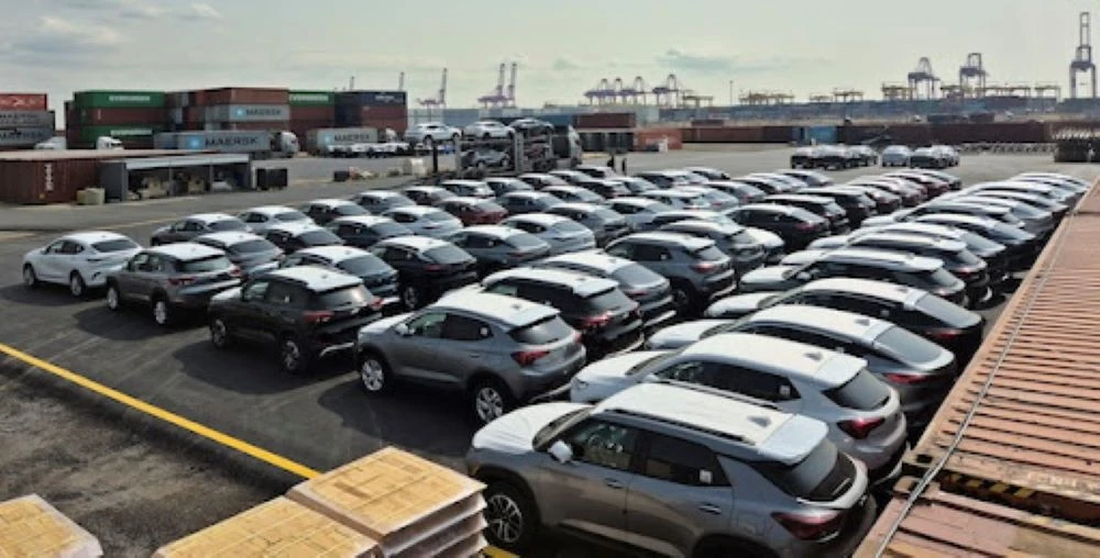 Xuất khẩu ôtô của Hàn Quốc đạt 271.147 chiếc trong tháng 4/2024, tăng 8,8% so với cùng kỳ năm ngoái. (Nguồn: Yonhap)