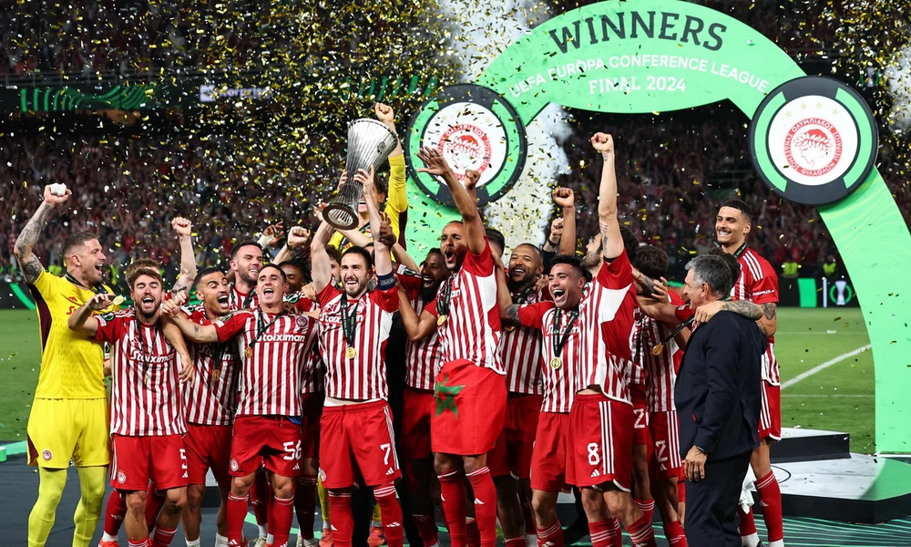 Olympiacos giành chức vô địch Europa Conference League. (Nguồn: Getty Images)