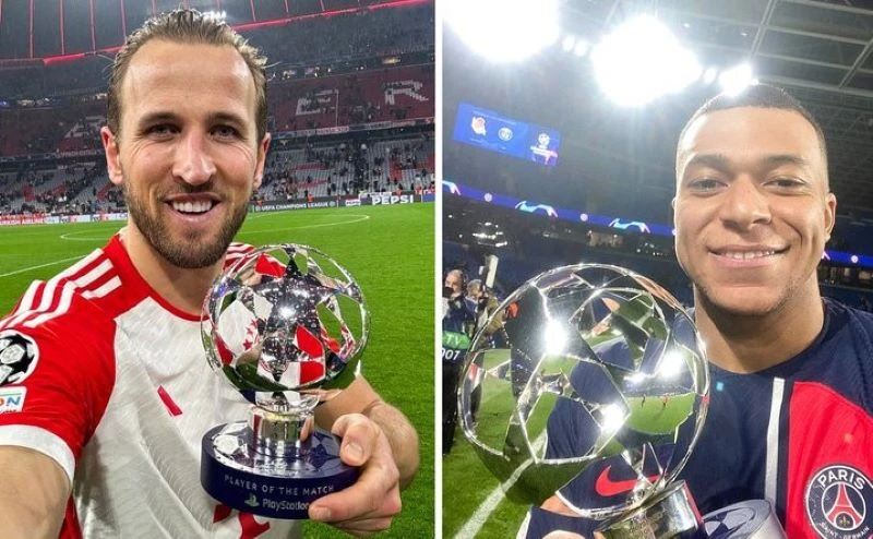 Kane và Mbappe giành danh hiệu Vua phá lưới Champions League. (Nguồn: X)