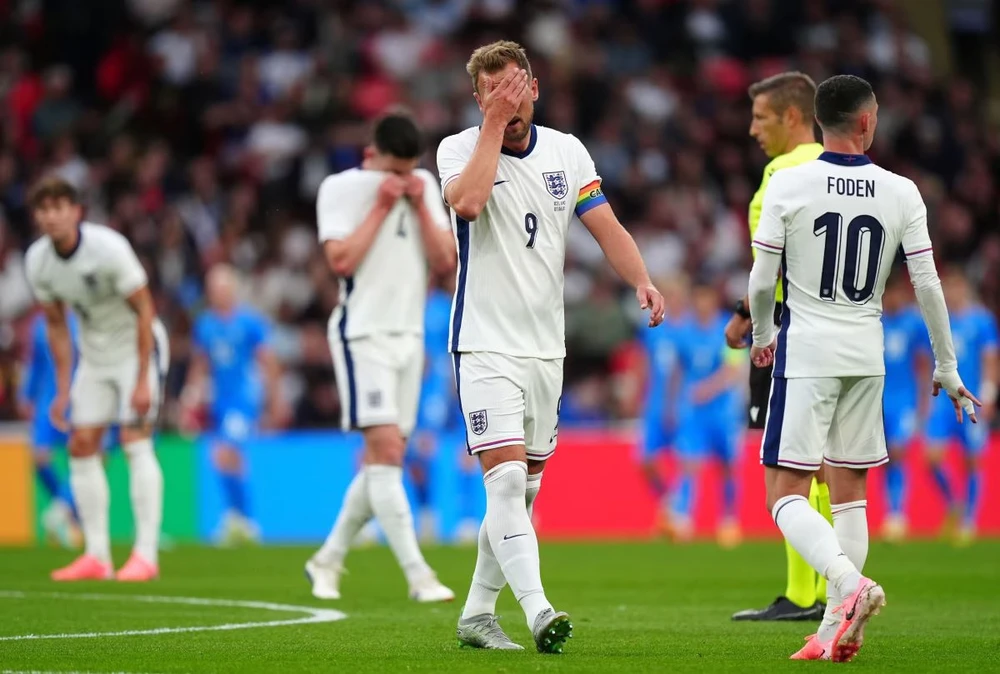 Dàn sao của Đội tuyển Anh gây thất vọng trước thềm EURO 2024. (Nguồn: PA)