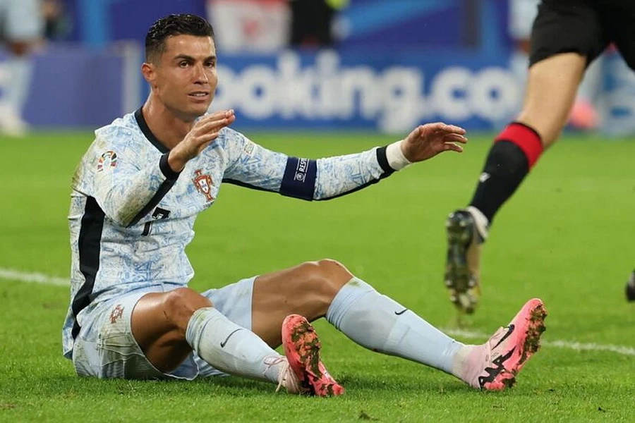 Ronaldo chưa có bàn thắng nào ở EURO 2024. (Nguồn: EFE)