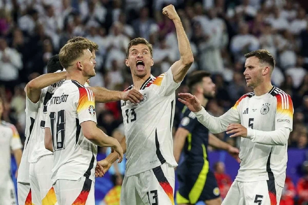 Tuyển Đức là đội giành chiến thắng đậm nhất ở trận mở màn EURO. (Nguồn: Getty Images)