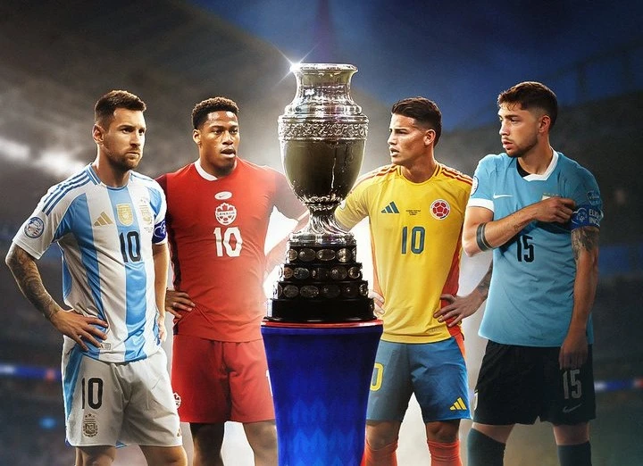 Hai cặp bán kết Copa America 2024. (Nguồn: B/R Football)