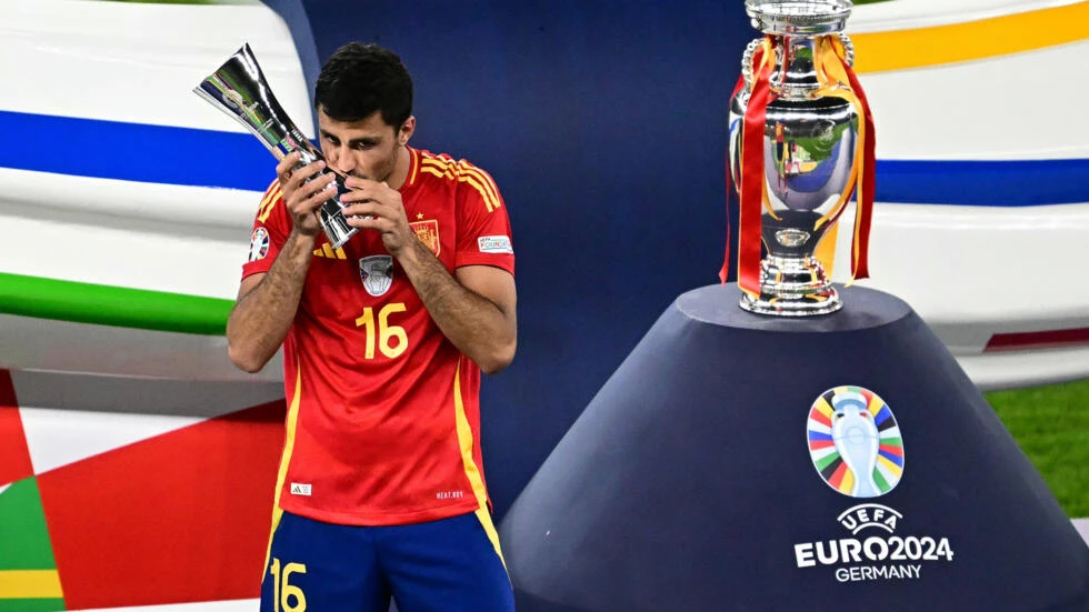 Rodri là cầu thủ xuất sắc nhất tại Vòng chung kết EURO 2024. (Nguồn: AFP/Getty Images)