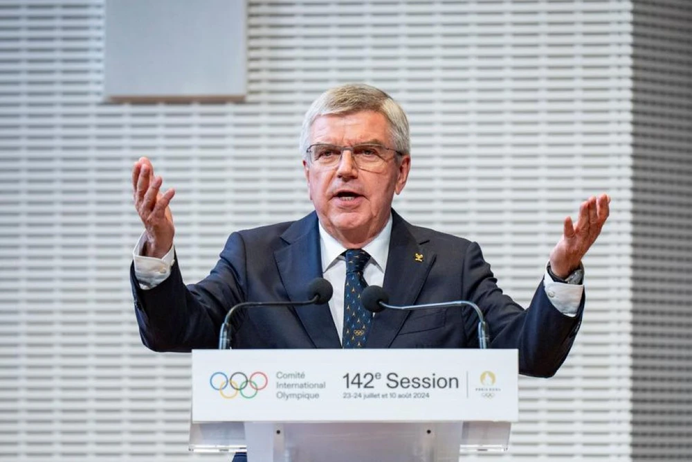 Chủ tịch Ủy ban Olympic quốc tế (IOC) Thomas Bach. (Nguồn: Xinhua)