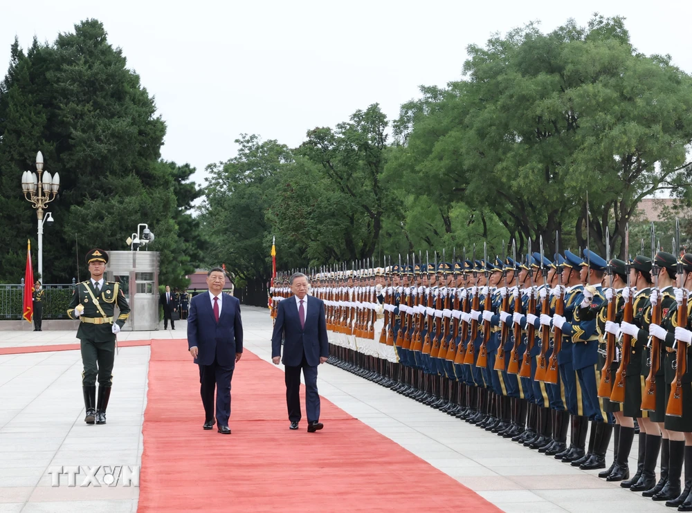 Lễ đón Tổng Bí thư, Chủ tịch nước Tô Lâm thăm cấp Nhà nước tới Trung Quốc- Ảnh 5.