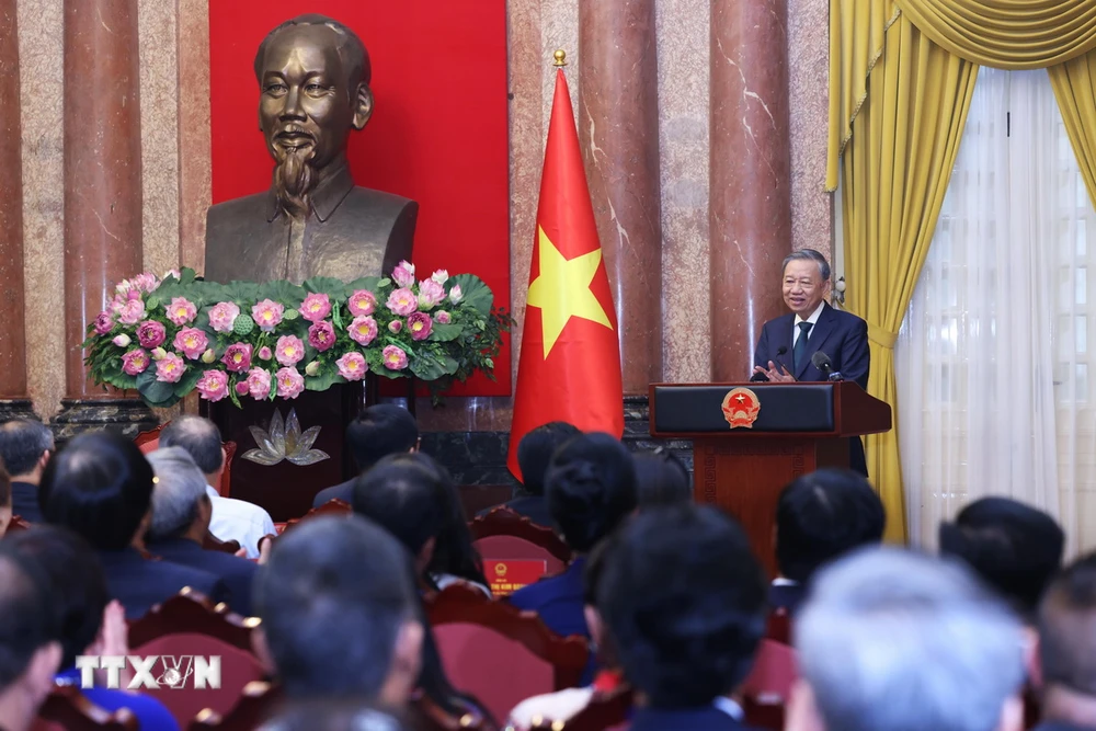 Tổng Bí thư, Chủ tịch nước Tô Lâm gặp mặt đại biểu doanh nhân tiêu biểu- Ảnh 4.